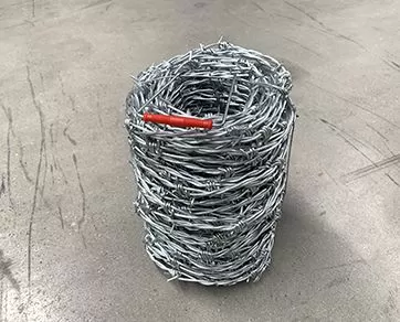 galvanized barbed wire