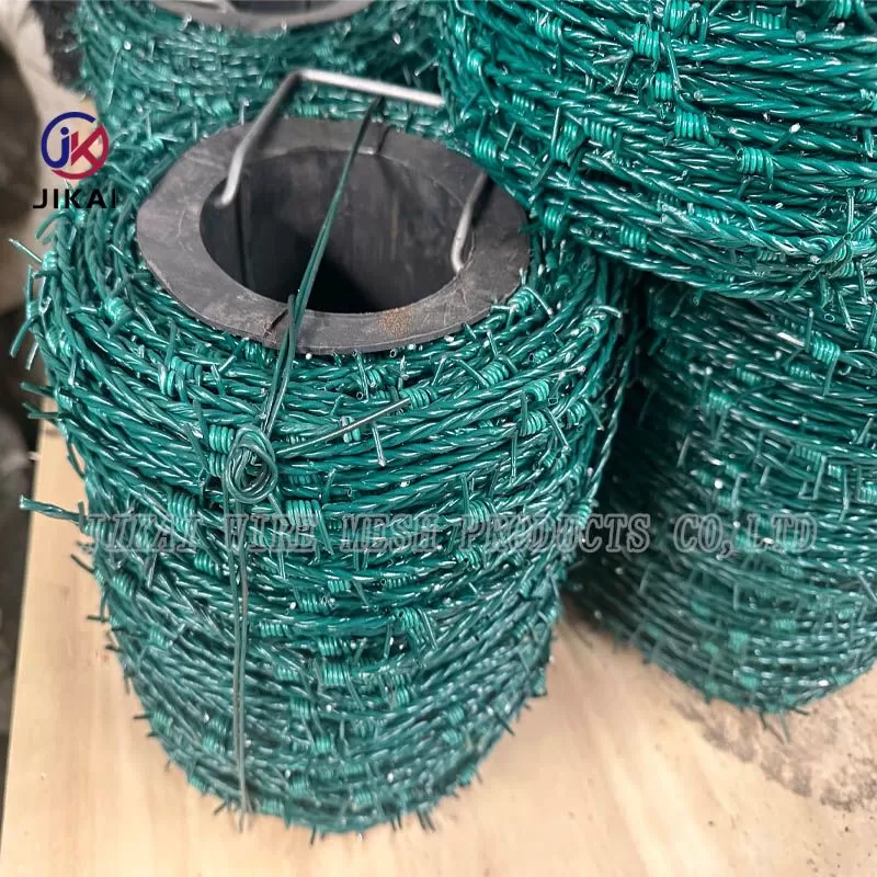 PVC coated barbed wire