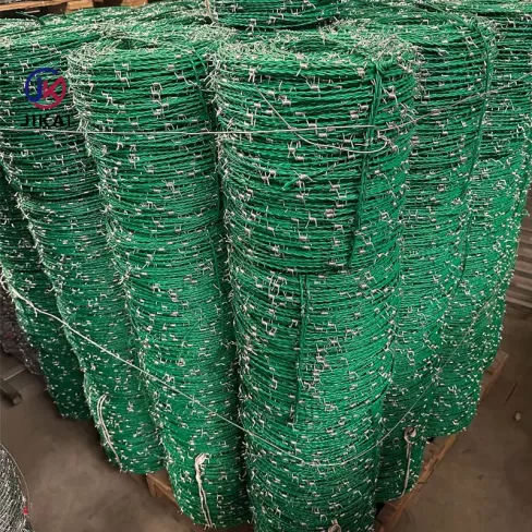 PVC coated barbed wire