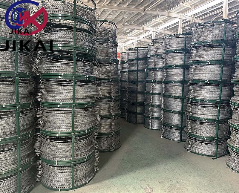 galvanized razor wire